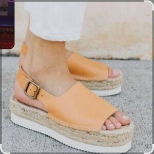 Soludos Tilda Leather Platform Espadrille Sandal 6